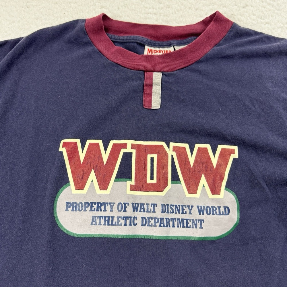Walt Disney World T Shirt Men's XL Blue‎ Graphic Print Casual